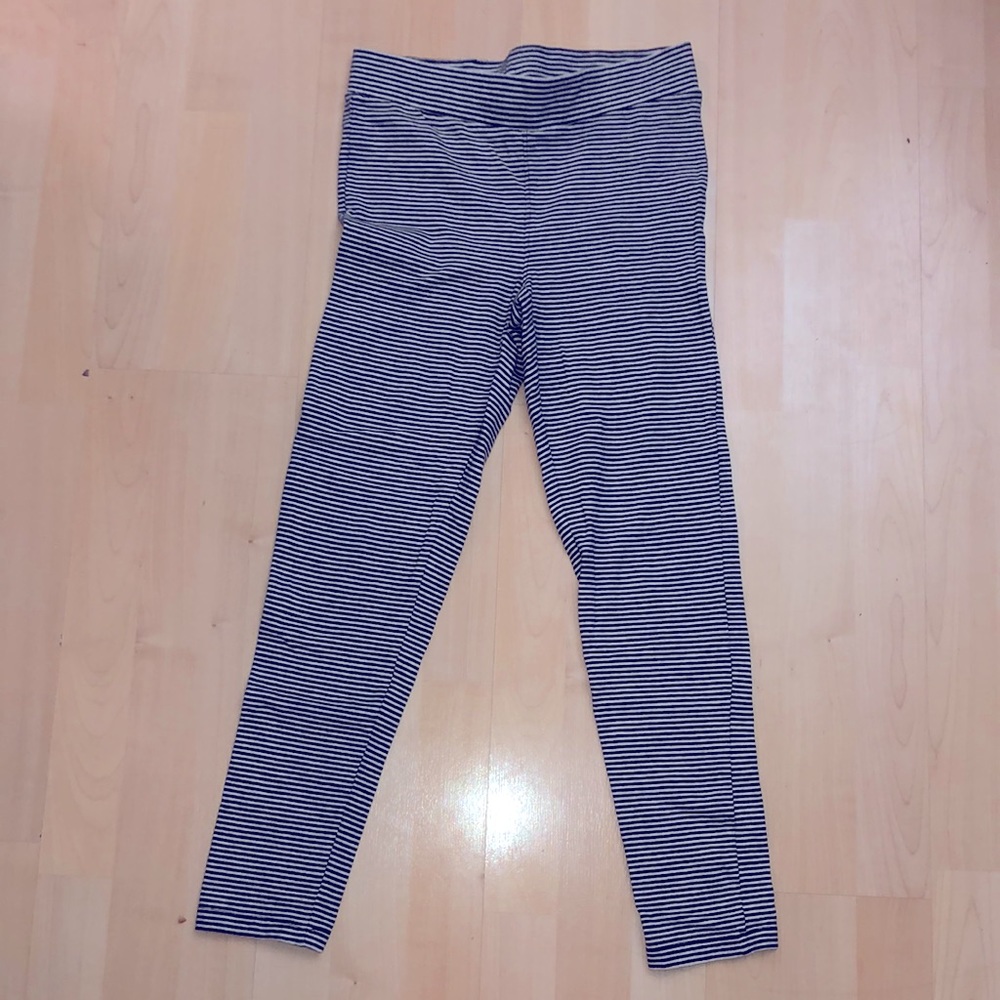 Black and white striped leggings 2 pairs